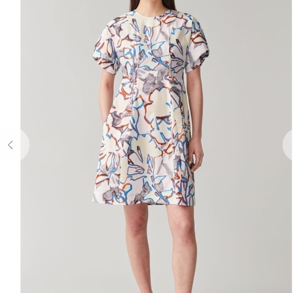 Cos print dress, gently used condition, size 8